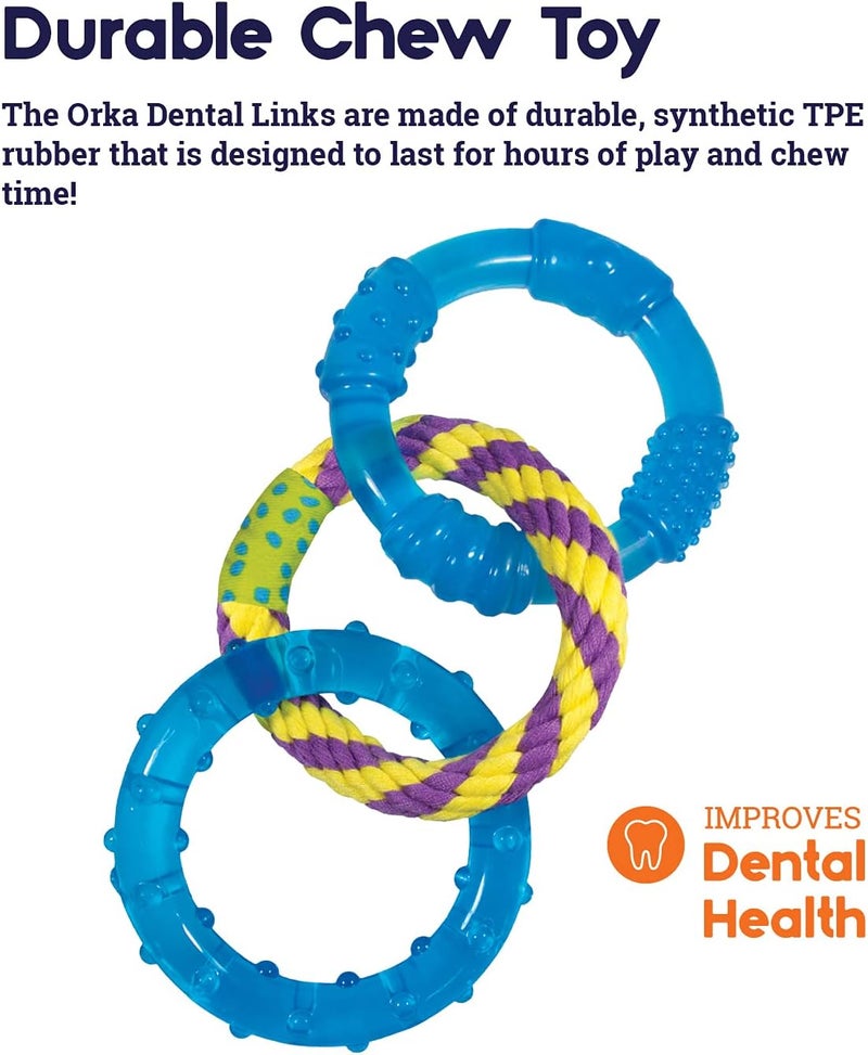 Petstages Orka Dental Links Dog Chew Toy - Durable Chew Toy for Dental Health - Image 2